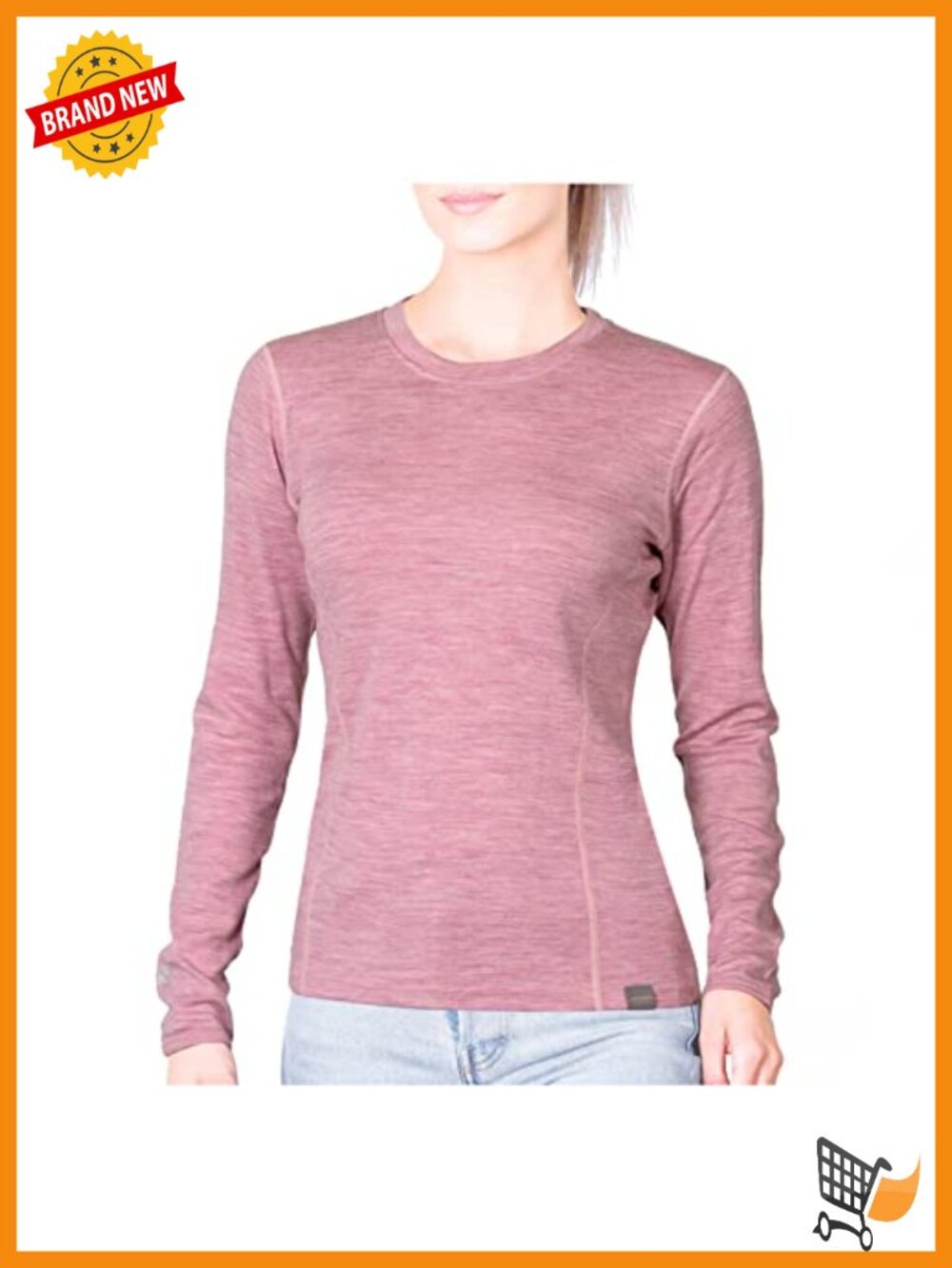 Merino Wool Base Layer Thermal Long Sleeve Crewneck Shirt